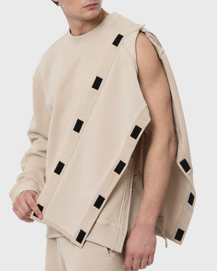 Men’s Post Surgery Adaptive Sweatshirt with Velcro Openings
