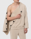 Men’s Post Surgery Adaptive Sweatshirt with Velcro Openings