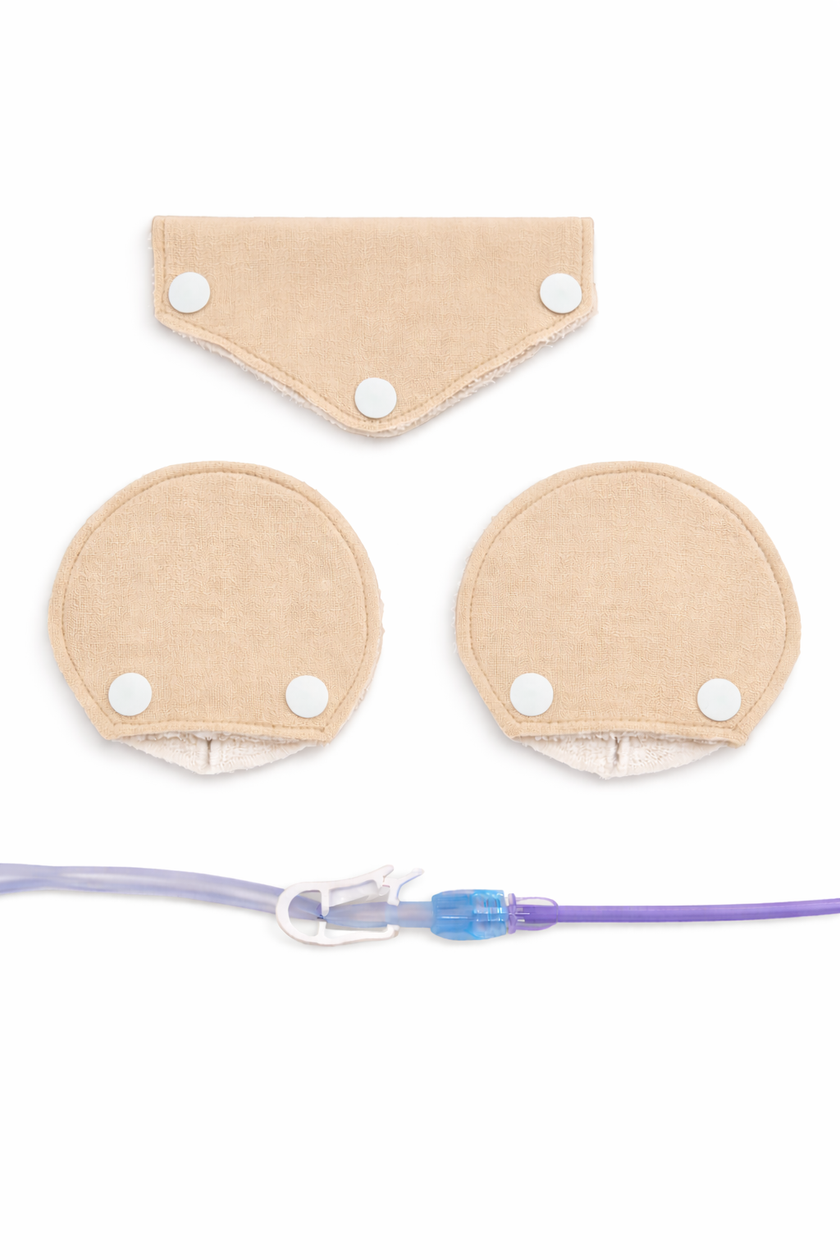 Reusable G-Tube Pad Set with Tube Cover