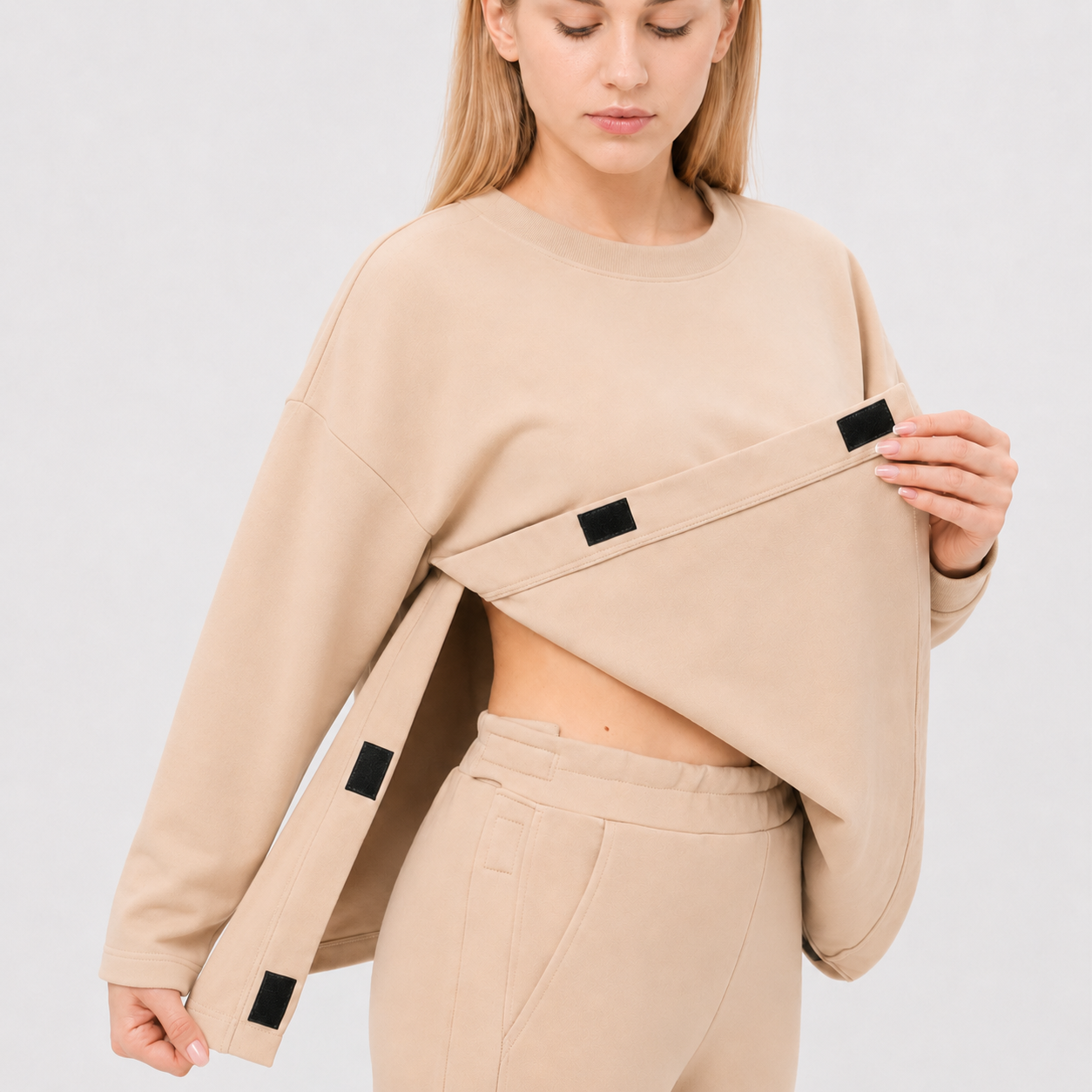 Women’s  Adaptive Sweatshirt with  Velcro Openings