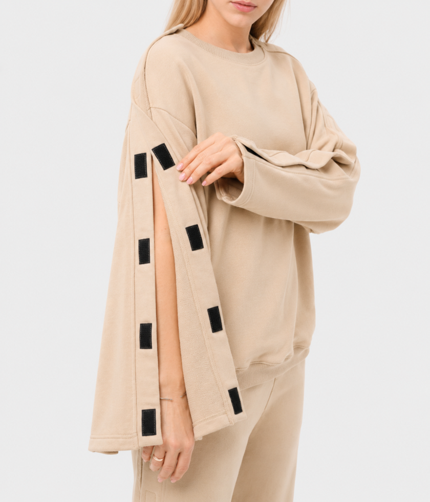 Women’s  Adaptive Sweatshirt with  Velcro Openings