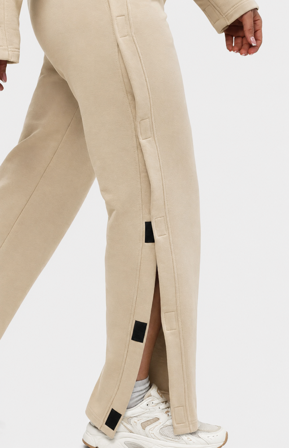 Women's adaptive Pants with Full Side Velcro Openings