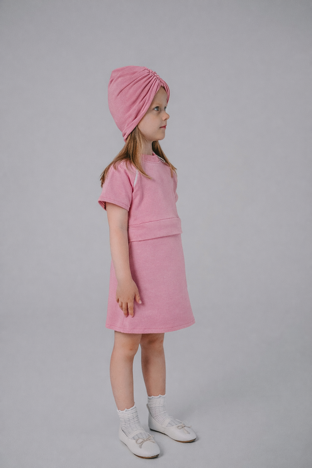 Adaptive Girls Dress and Turban Set