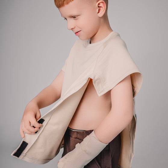 Kids’ Adaptive Velcro T-Shirt with Full Side Openings