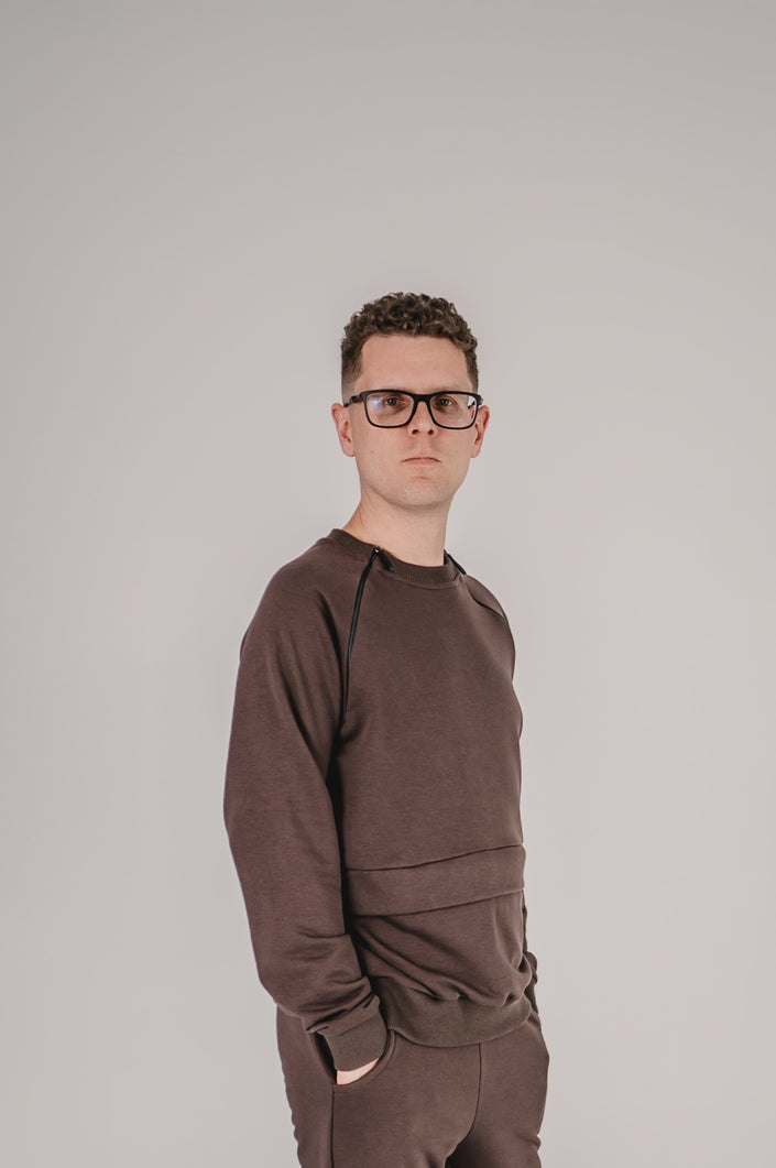 Men's Adaptive Sweatshirt with Front Zippers