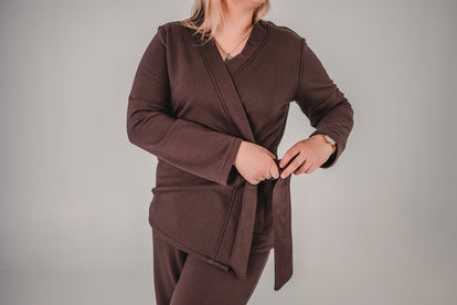 Women’s Adaptive Wrap Robe with Easy Chest Access & Drain Pockets